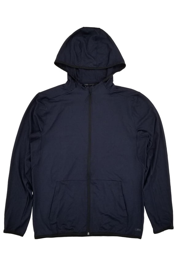 By Michael Strahan Mens Williamsburg Navy Lightweight Zip Hoodie Jacket M