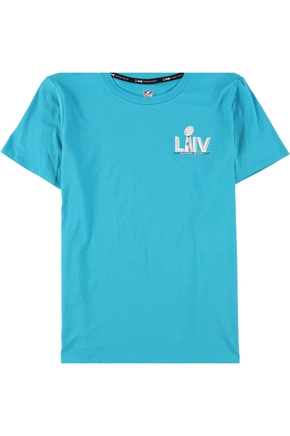 Mens Super Bowl 54 Graphic T-Shirt, Blue, Small