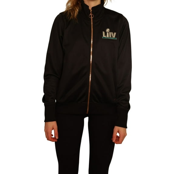 MSX Womens Super Bowl LIV Bomber Jacket, Black, Small
