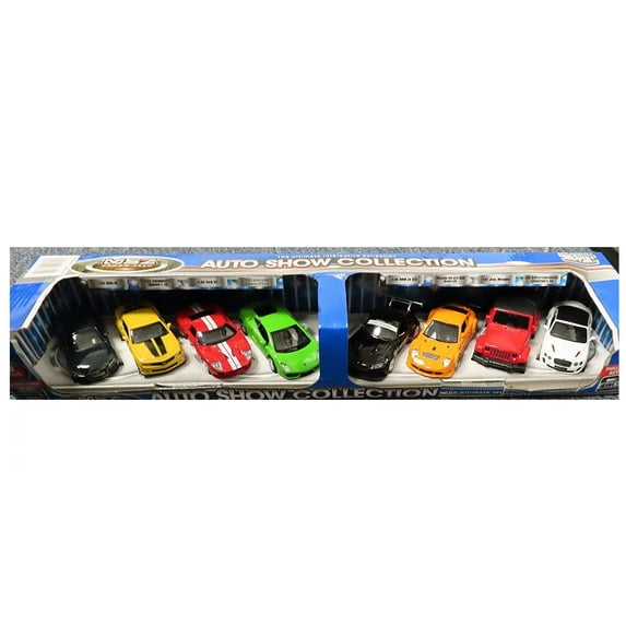 MSZ Vroom Tech Auto Show Collection Doors Open 8 Pack (Blue)