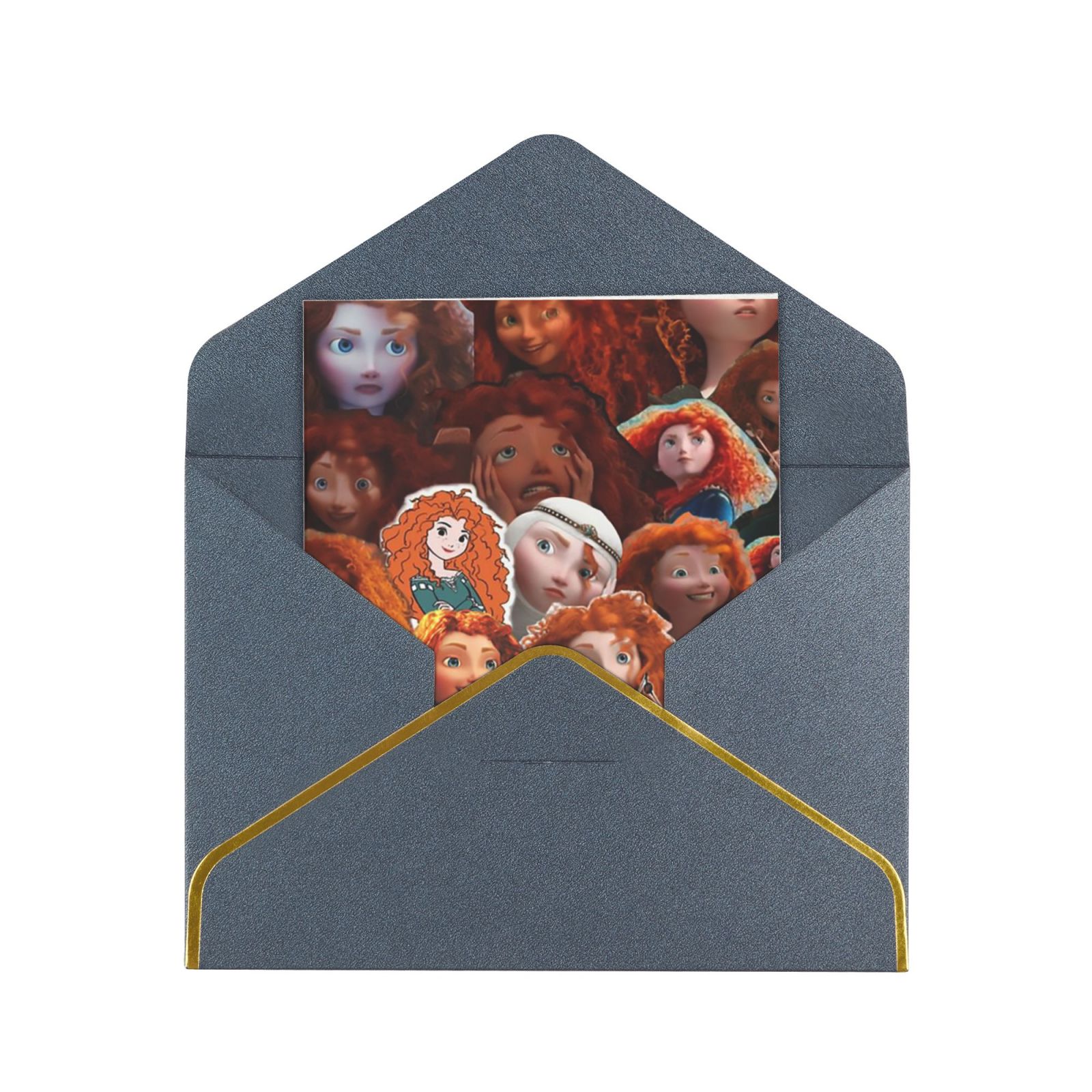 MSZB Funny Brave Merida Greeting Cards, Anniversary Thank You Cards ...