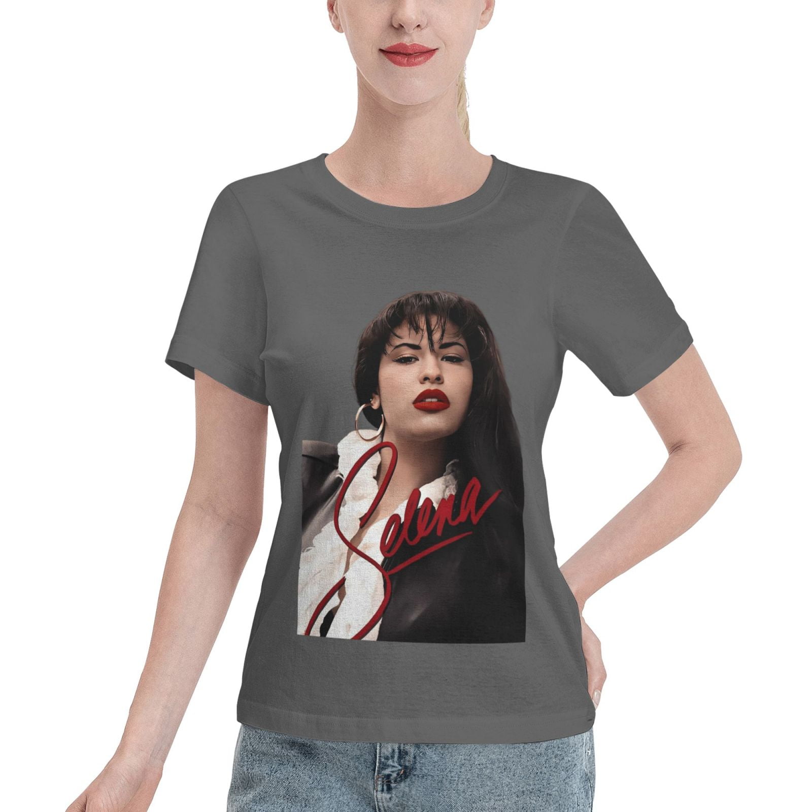 MSZB Selena Quintanilla Metal WomenS Basic Short Sleeve T-Shirt 