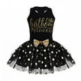 thumbnail image 1 of MSemis Baby Girls First Birthday Party Outfits Sleeveless Top with Shiny Polka Dots Tutu Skirt, 1 of 6