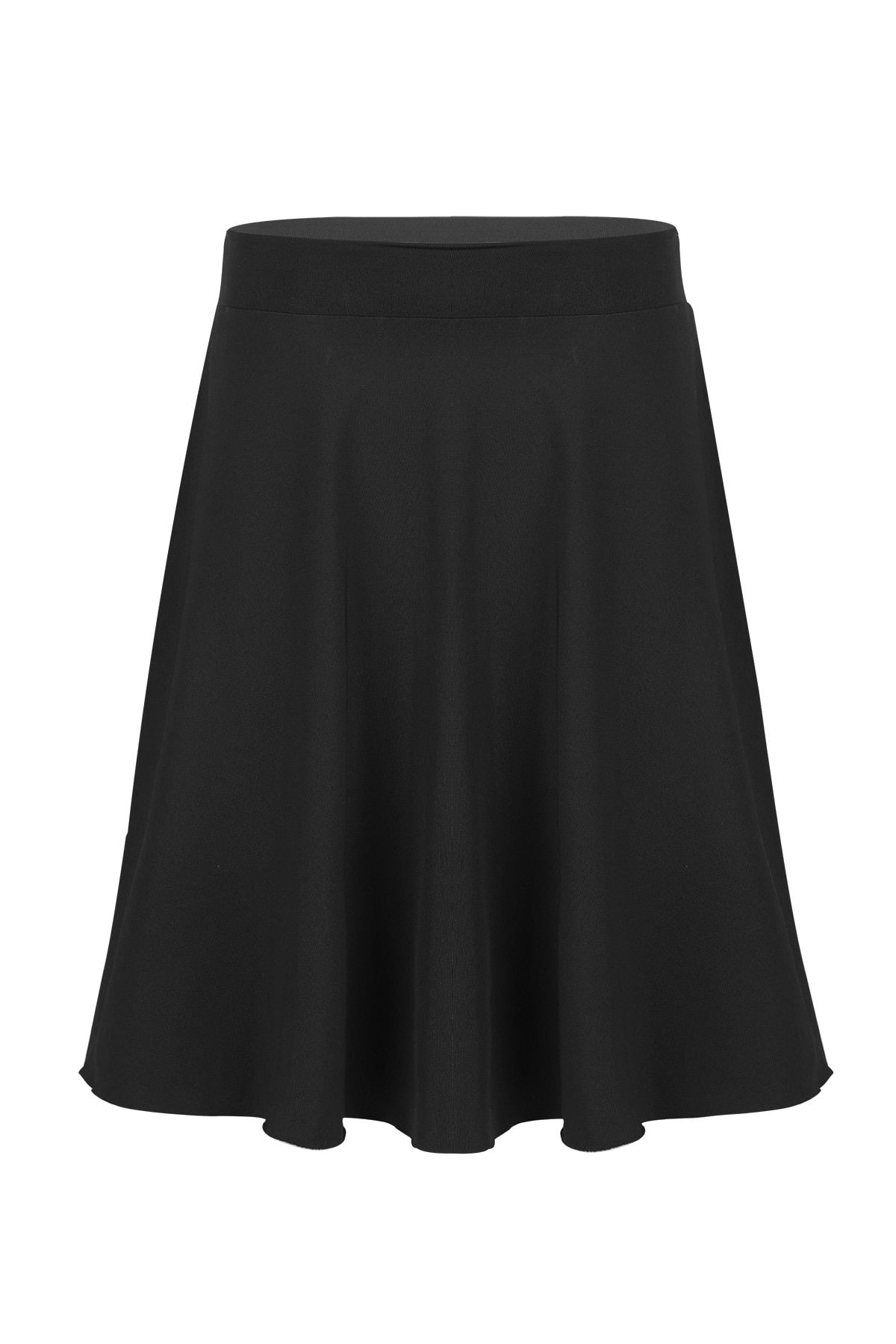 MSemis Big Girls Knee Length Skater Skirts Black 8
