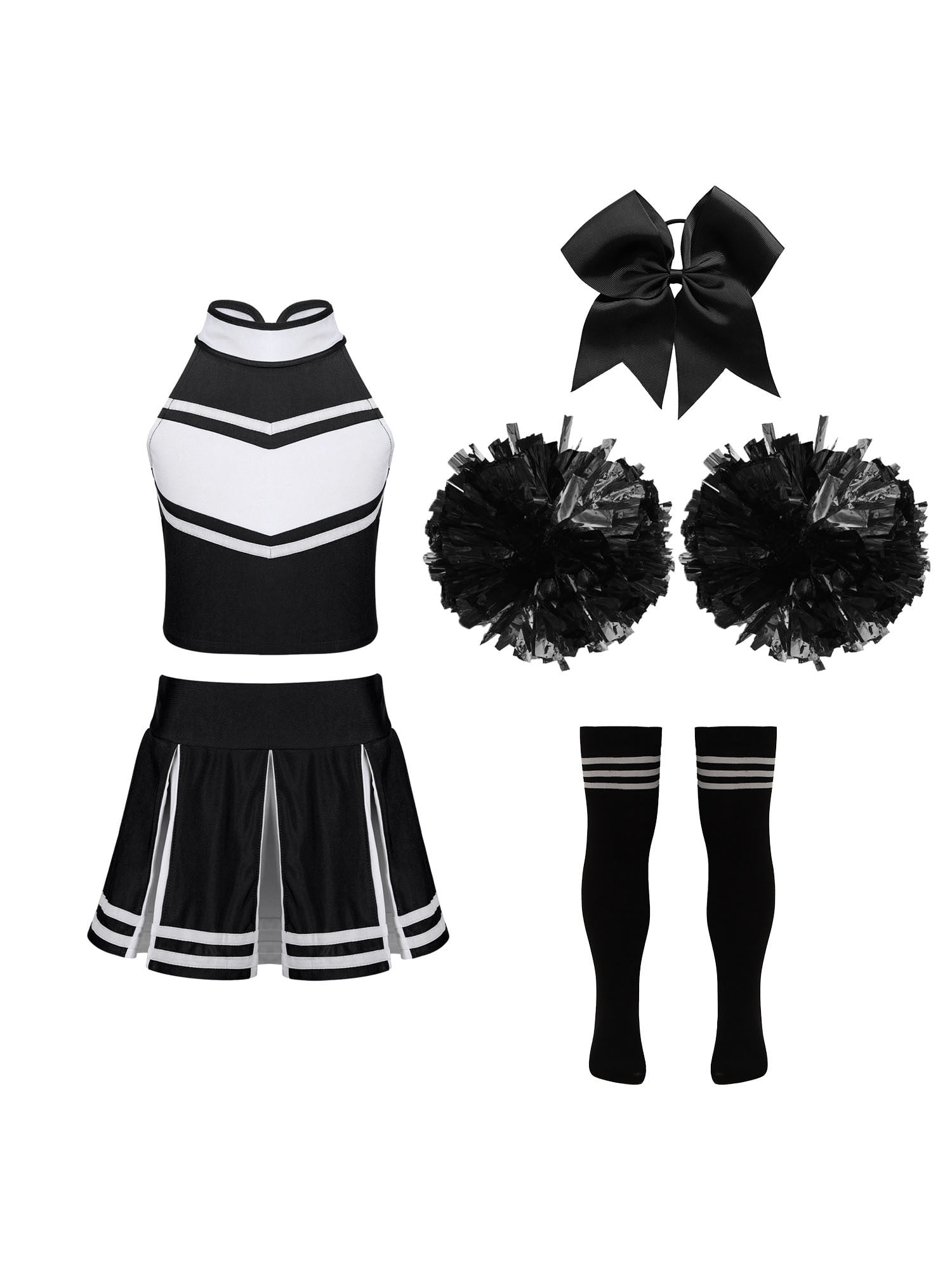 MSemis Cheer Leader Costume Cheerleader Outfits for Teen Girls 6-16 A ...