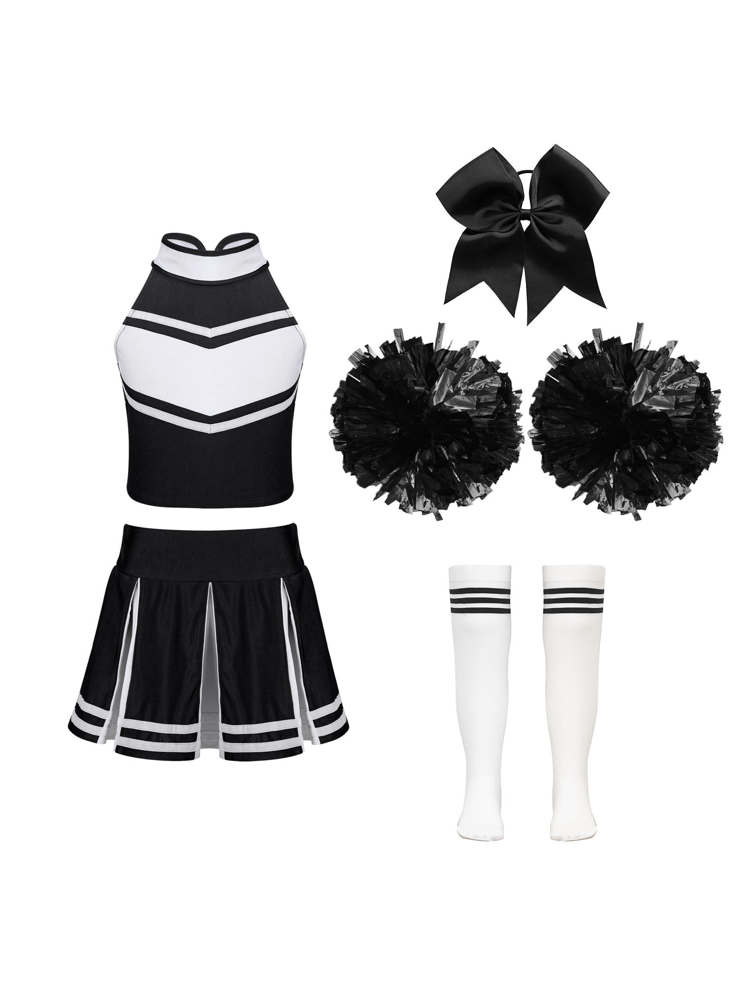 MSemis Cheer Leader Costume Cheerleader Outfits for Teen Girls 616 A