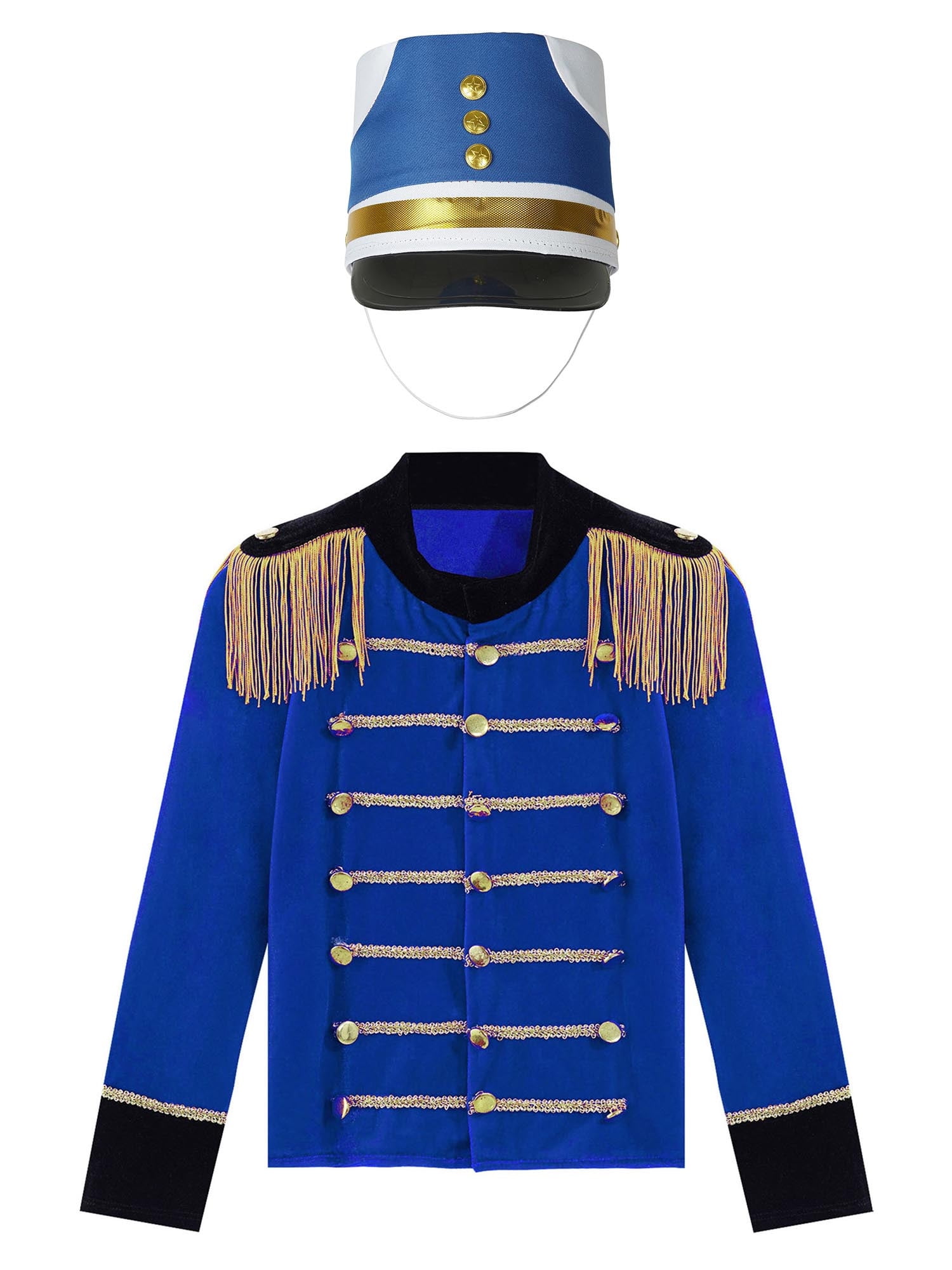 MSemis Drum Major Costume for Kids Boys Marching Band Uniform