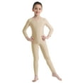 thumbnail image 1 of MSemis Full Body Catsuit Kids Girls One Piece Ballet Dance Gymnastic Leotard Nude 5-6, 1 of 5