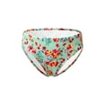 thumbnail image 1 of MSemis Girls Bikini Bottom Swim Boy Shorts Briefs Elastic Waist Swimwear Beach Orange Flowers 8, 1 of 5