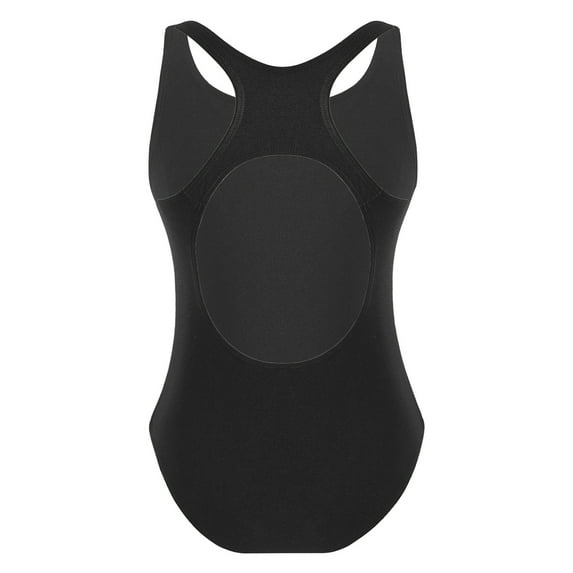 MSemis Girls Cutout One Piece Swimsuit Racer Back Beach Bathing Suit,Sizes 4-16 Black 16