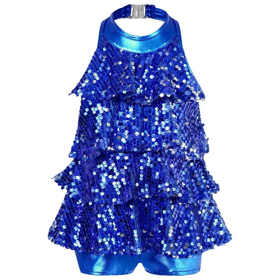 MSemis Girls Kids Jazz Latin Dance Outfit Stage Performance Dancewear Costume