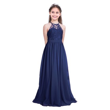 Moily Girls Sleeveless V-Neck Romper Dress - Chiffon Maxi With Belt For Parties & Weddings