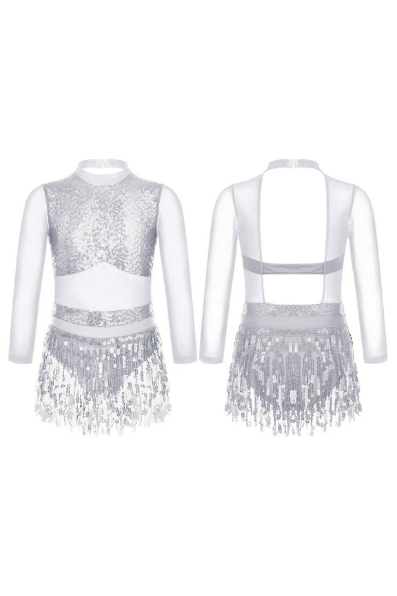 Girls Latin Salsa Ballet Dance Dress