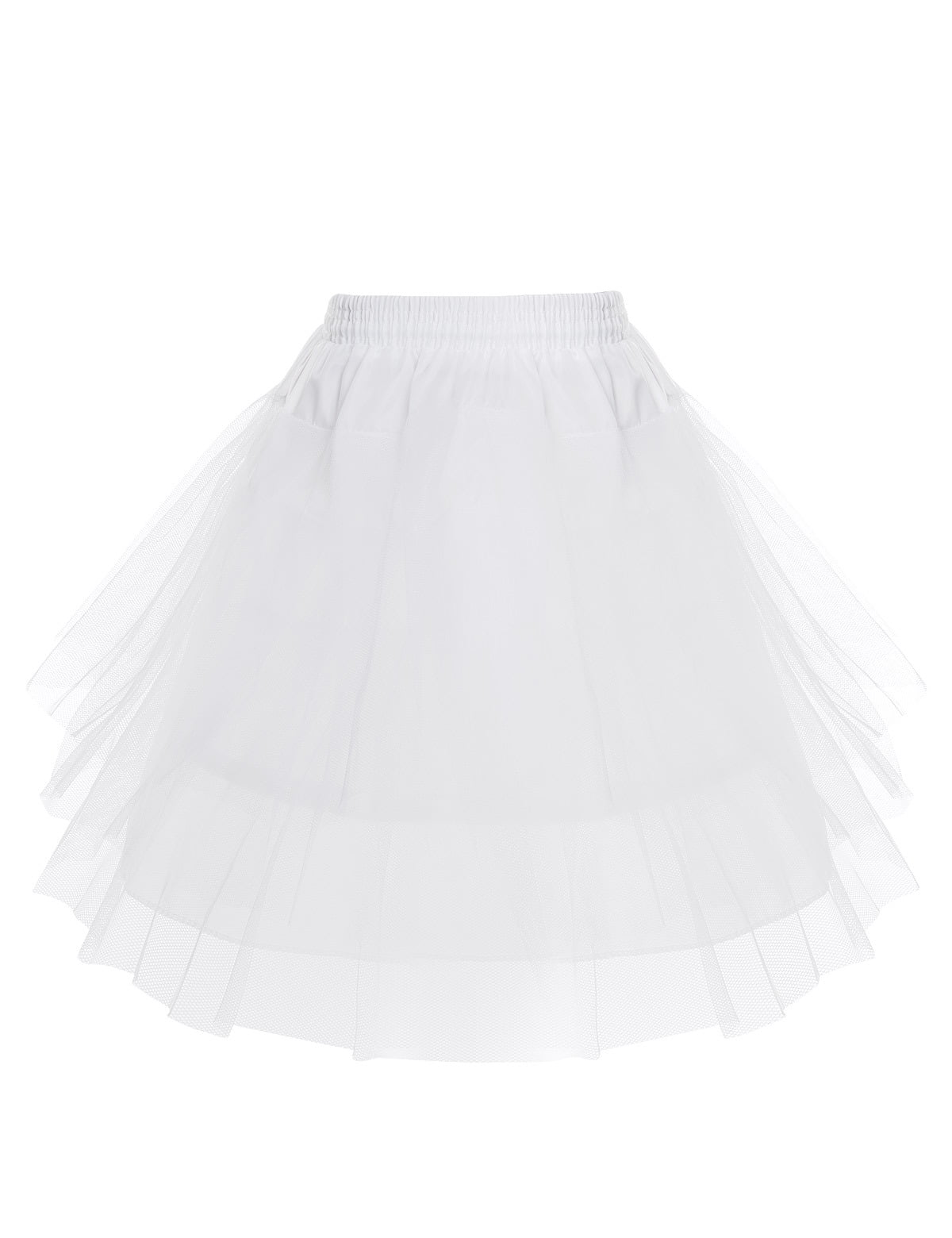 MSemis Girls Petticoat Tutu Skirt Retro Crinoline Underskirt Bubble ...