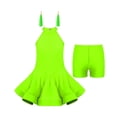 thumbnail image 1 of MSemis Girls Sleeveless Hollow Back Latin Ballroom Dancewear Dress, 1 of 4