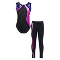 thumbnail image 1 of MSemis Kid Girls Gymnastic Leotard with Leggings Activewear Set, 1 of 7