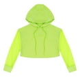 thumbnail image 1 of MSemis Kid Girls Sports Active Hooded Shirt Dance Crop Top, 1 of 3