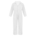 thumbnail image 1 of MSemis Kids Boys Zipper Coverall Jumpsuit Long Sleeve Boiler Suit White 12, 1 of 5