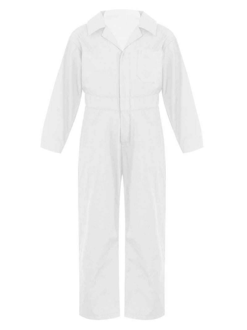 MSemis Kids Boys Zipper Coverall Jumpsuit Long Sleeve Boiler Suit