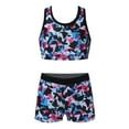 thumbnail image 1 of MSemis Kids Girls 2 Piece Tankini Swimsuit Bikini Set Racerback Tank Top Shorts Colorful 16, 1 of 6