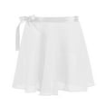 thumbnail image 1 of MSemis Kids Girls Ballet Dance Classic Miniskirt Latin Tango Basic Chiffon Skirt with Tie Waist, 1 of 6
