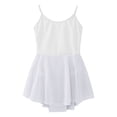 thumbnail image 1 of MSemis Kids Girls Ballet Dance Dress Gymnastics Leotard Tulle Tutu Skirt Dancewear White 9-10, 1 of 7