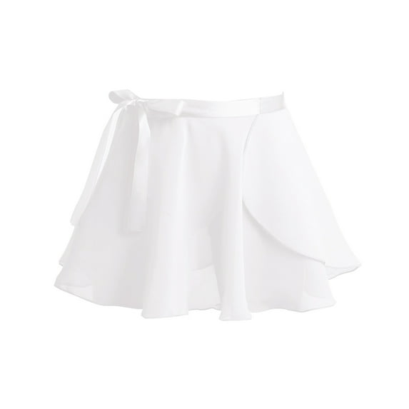 MSemis Kids Girls Basic Gymnastics Ballet Dance Leotard with Wrap Skirt Tutu Dress