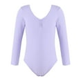 thumbnail image 1 of MSemis Kids Girls Classic Long Sleeves Leotards Ballet Dance Bodysuit, 1 of 3