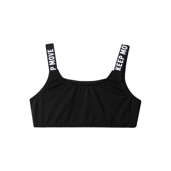 MSemis Kids Girls Crop Tops Camisole Tank Tops Sports Training Exercises Black 16