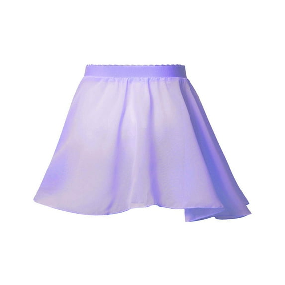MSemis Kids Girls' Dance Chiffon Wrap Skirt Ballerina Skate Tutu Skirt