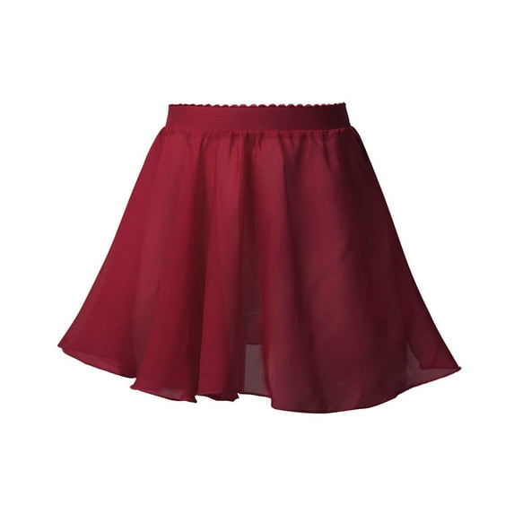 MSemis Kids Girls' Dance Chiffon Wrap Skirt Ballerina Skate Tutu Skirt
