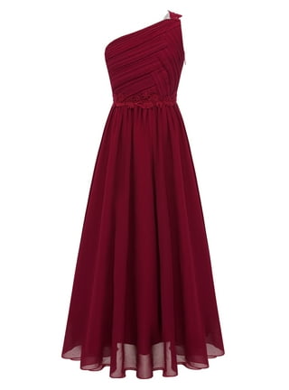 Cheap burgundy flower girl dresses discount