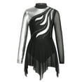 thumbnail image 1 of MSemis Kids Girls Figure Ice Skating Dress Leotard Tulle Dance Dress Dancewear, 1 of 5