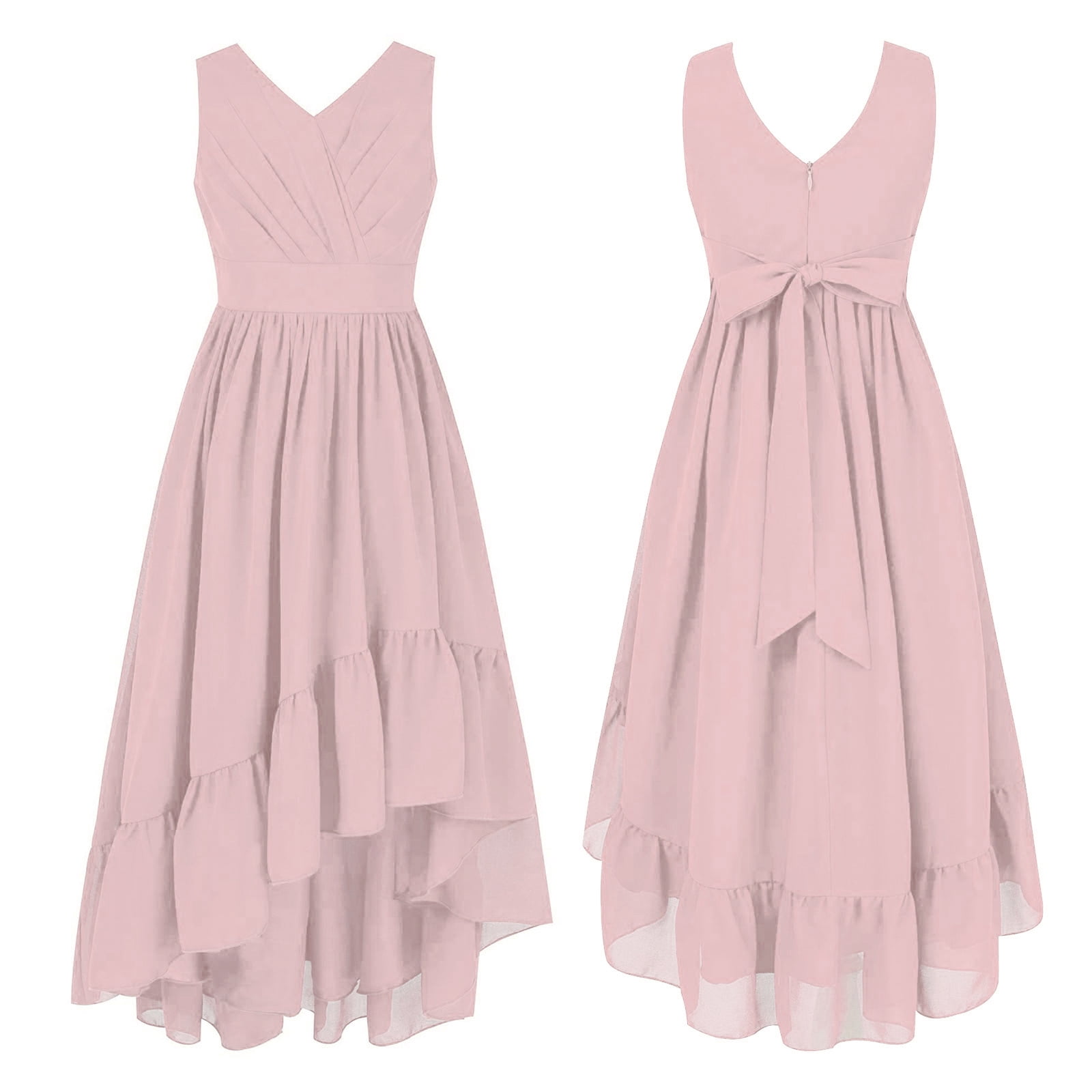 KIDS HIGH LOW HEM DRESS 4-10 REIGN SUPREME main image 1