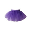 thumbnail image 1 of MSemis Kids Girls Layered Ballet Dance Skirt Mesh Skirts Dancewear Dark Purple M, 1 of 7