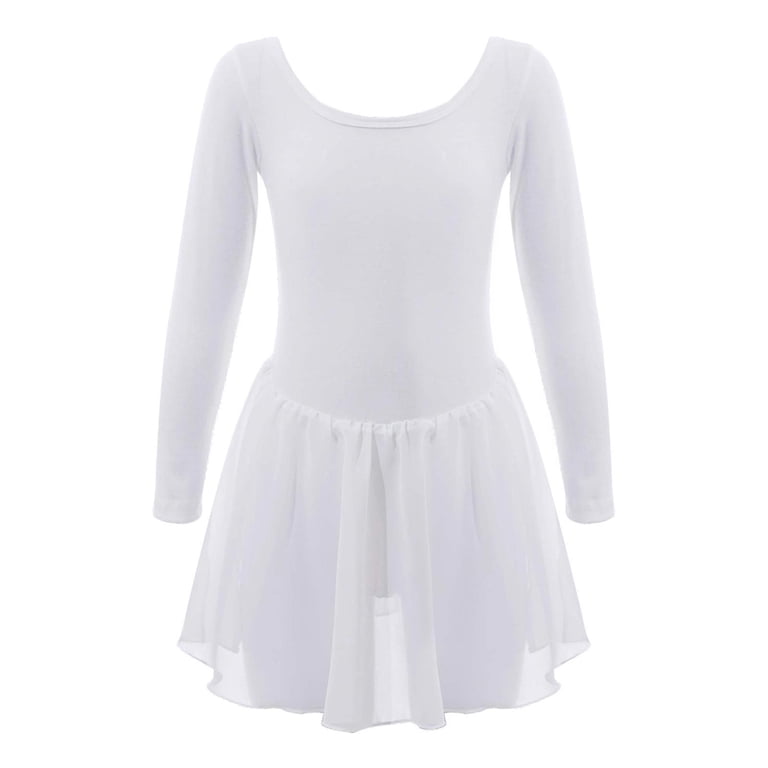 MSemis Kids Girls Long Sleeve Ballet Leotard with Tutu Skirts Dance Dress  Ballerina Outfits - Walmart.com