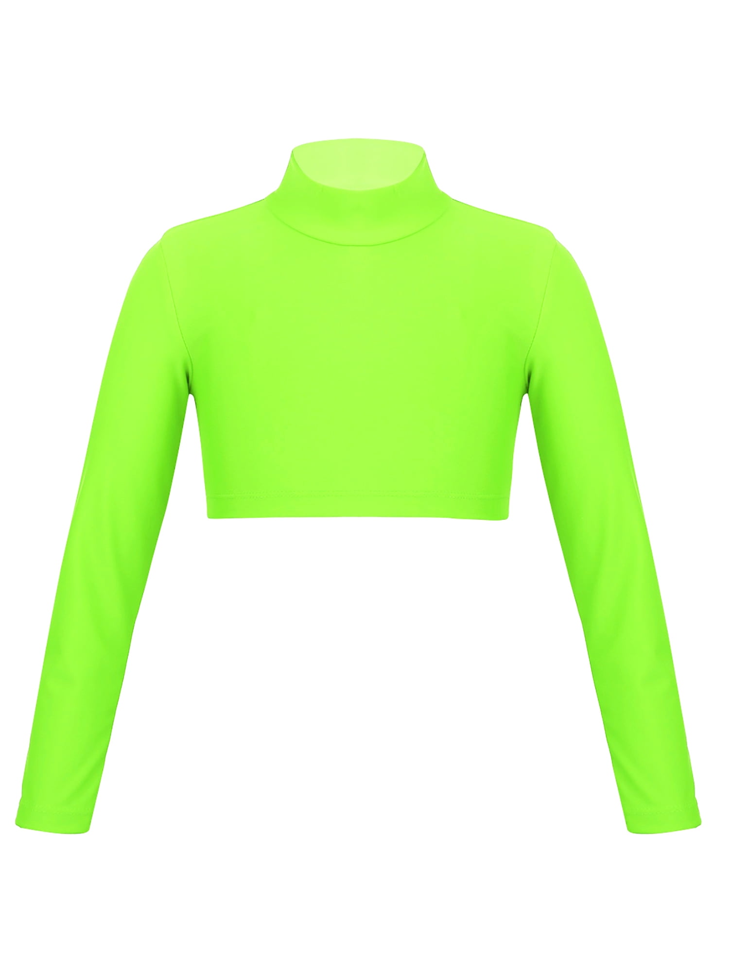 lime green mock turtleneck