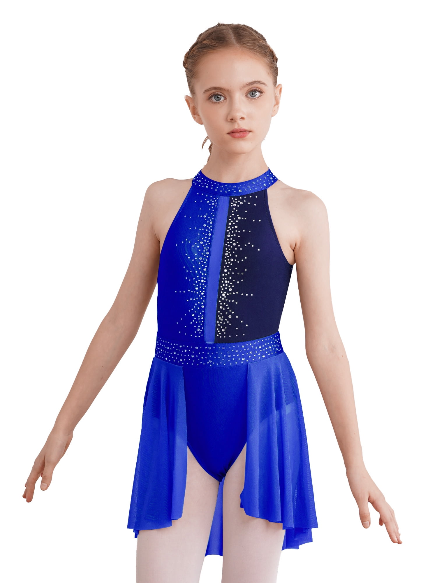 MSemis Kids Girls Lyrical Dance Dress Modern Ballet Gymnastic Leotard ...