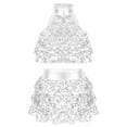 thumbnail image 1 of MSemis Kids Girls Lyrical Dance Outfits Shiny Sequins Modern Dance Dress, 1 of 5