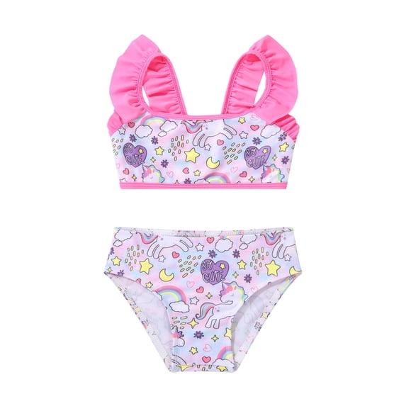MSemis Kids Girls Mermaid Bathing Suit Two Pieces Tankini Set