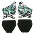 thumbnail image 1 of MSemis Kids Girls One-Shoulder Bikini Swimwear Set Two Piece Swimsuits, 1 of 4
