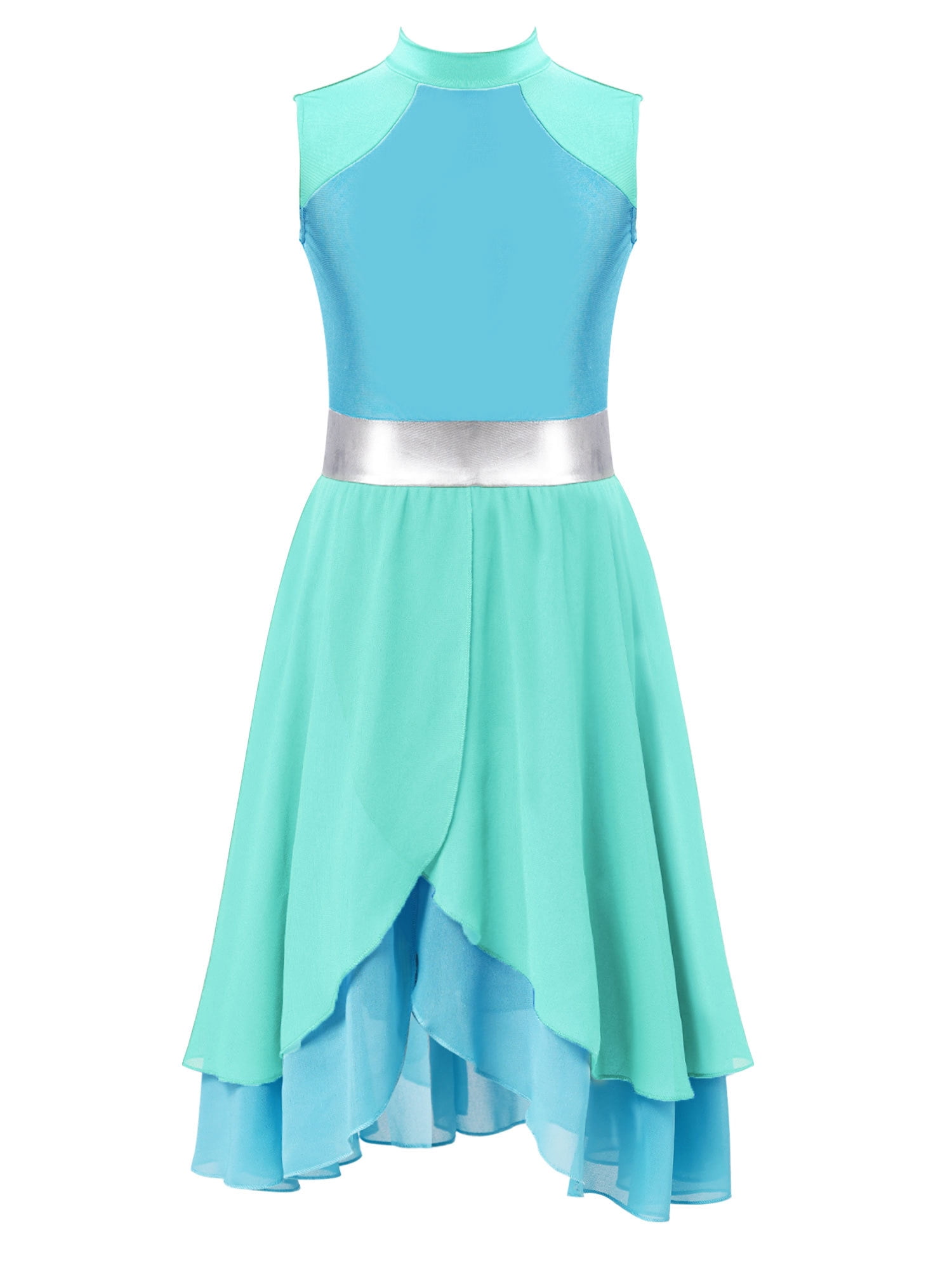 Mint Green Church Dress LTTVQM Casual Dresses For Girls 7-8 Summer Solid  Color Long Sleeve