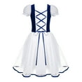 thumbnail image 1 of MSemis Kids Girls Princess Tutu Dress Lace-up Ballet Dance Leotard Dress Navy Blue 3-4, 1 of 7