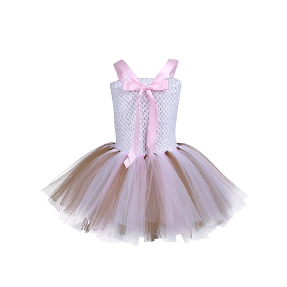 MSemis Kids Girls Rainbow Cartoon Tutu Dress Princess Costume