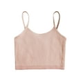 thumbnail image 1 of MSemis Kids Girls Ribbed Copped Vest Tops for Girls Dance Yoga Sports Bras Camisole Underwear Orange L, 1 of 7