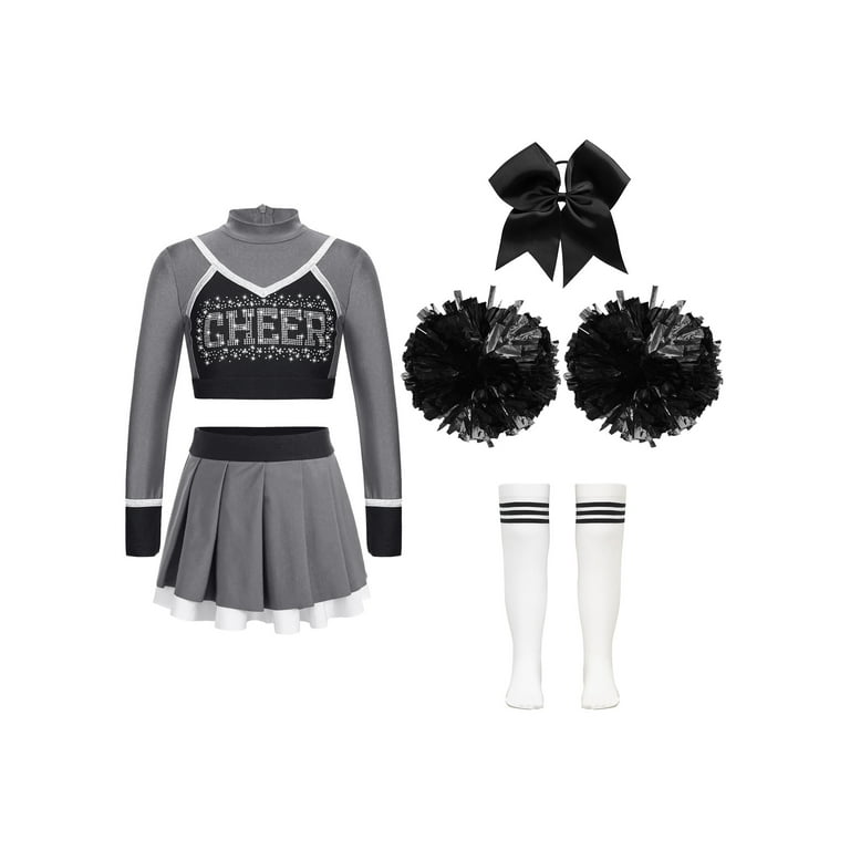Cheerleader Pom Poms Small White Costume Accessory Cheerleader Pom Poms Small White Costume Accessory