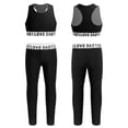 thumbnail image 1 of MSemis Kids Girls Two-Piece Gymnastics Tracksuit Dance Outfit, 1 of 7