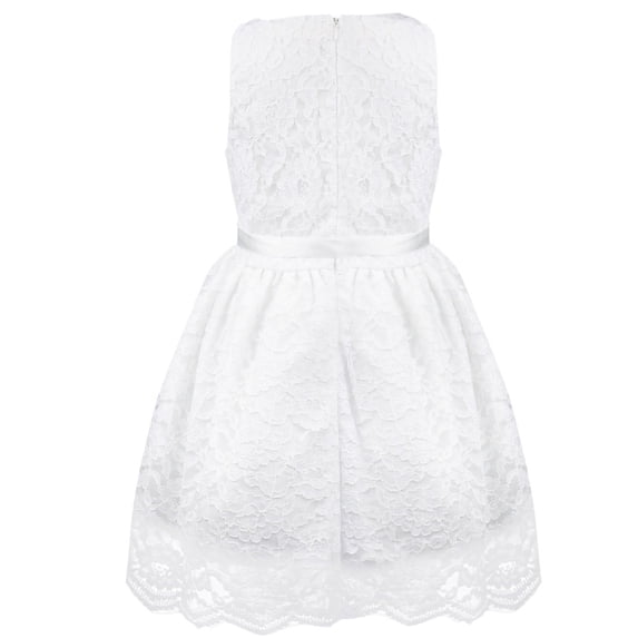 MSemis Kids Lace Princess Flower Girl Dress for Junior Teens Toddler Wedding Birthday Party