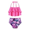 thumbnail image 1 of MSemis Kids Little Big Girls Fashion Bikini Set 2 Pieces Swimsuit,Size 6-16 Gardenia 16, 1 of 5
