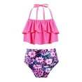 thumbnail image 1 of MSemis Kids Little Big Girls Fashion Bikini Set 2 Pieces Swimsuit,Size 6-16 Gardenia 8, 1 of 5